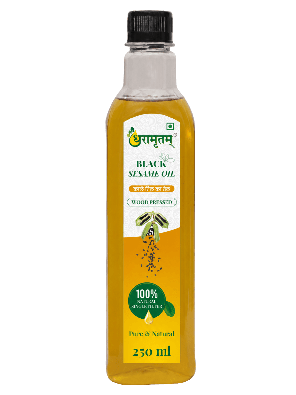 Black Sesame Oil (Wooden Ghani)