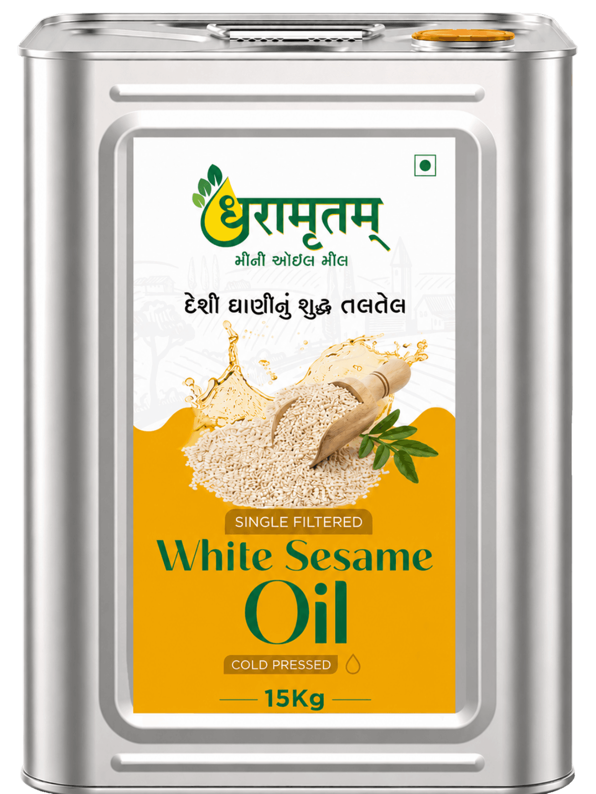 White Sesame Oil (Cold-Pressed)