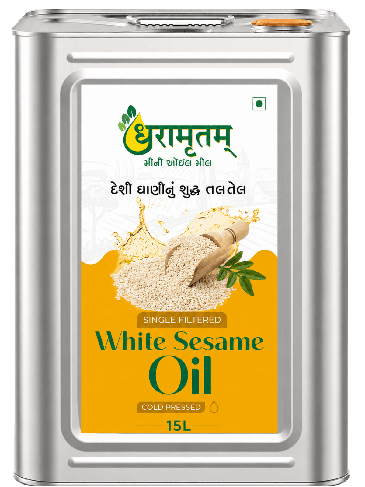 White Sesame Oil (Cold-Pressed)