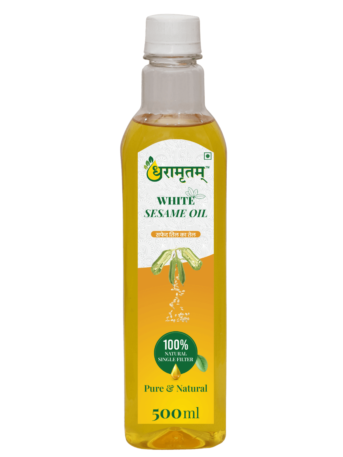 White Sesame Oil (Cold-Pressed)