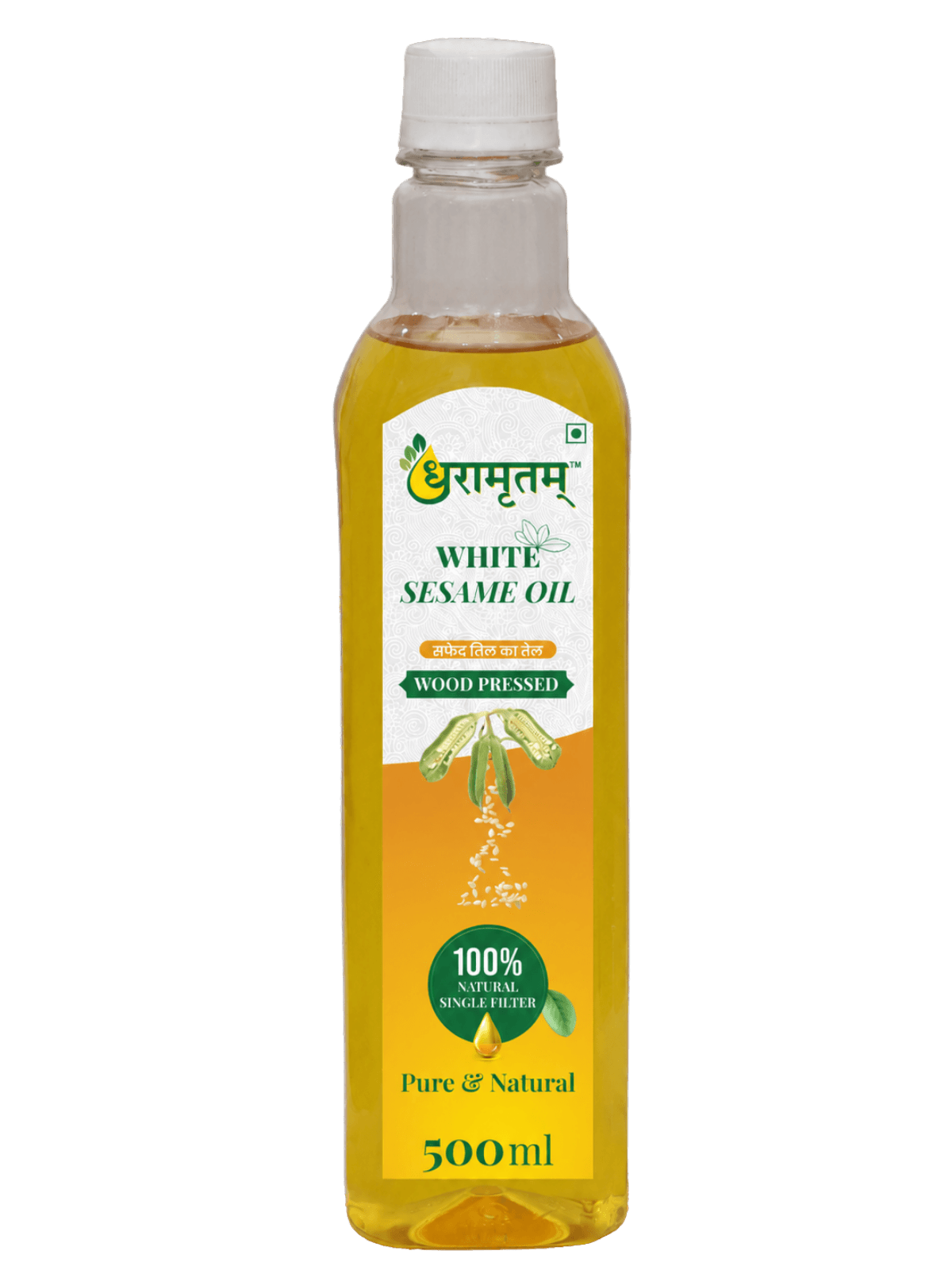 White Sesame Oil (Wooden Ghani)